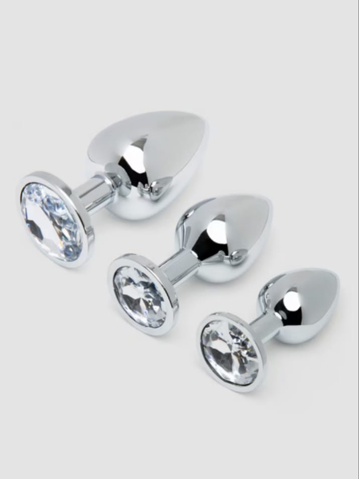 Lovehoney Jewelled Metal Butt Plug Set (3 pieces)